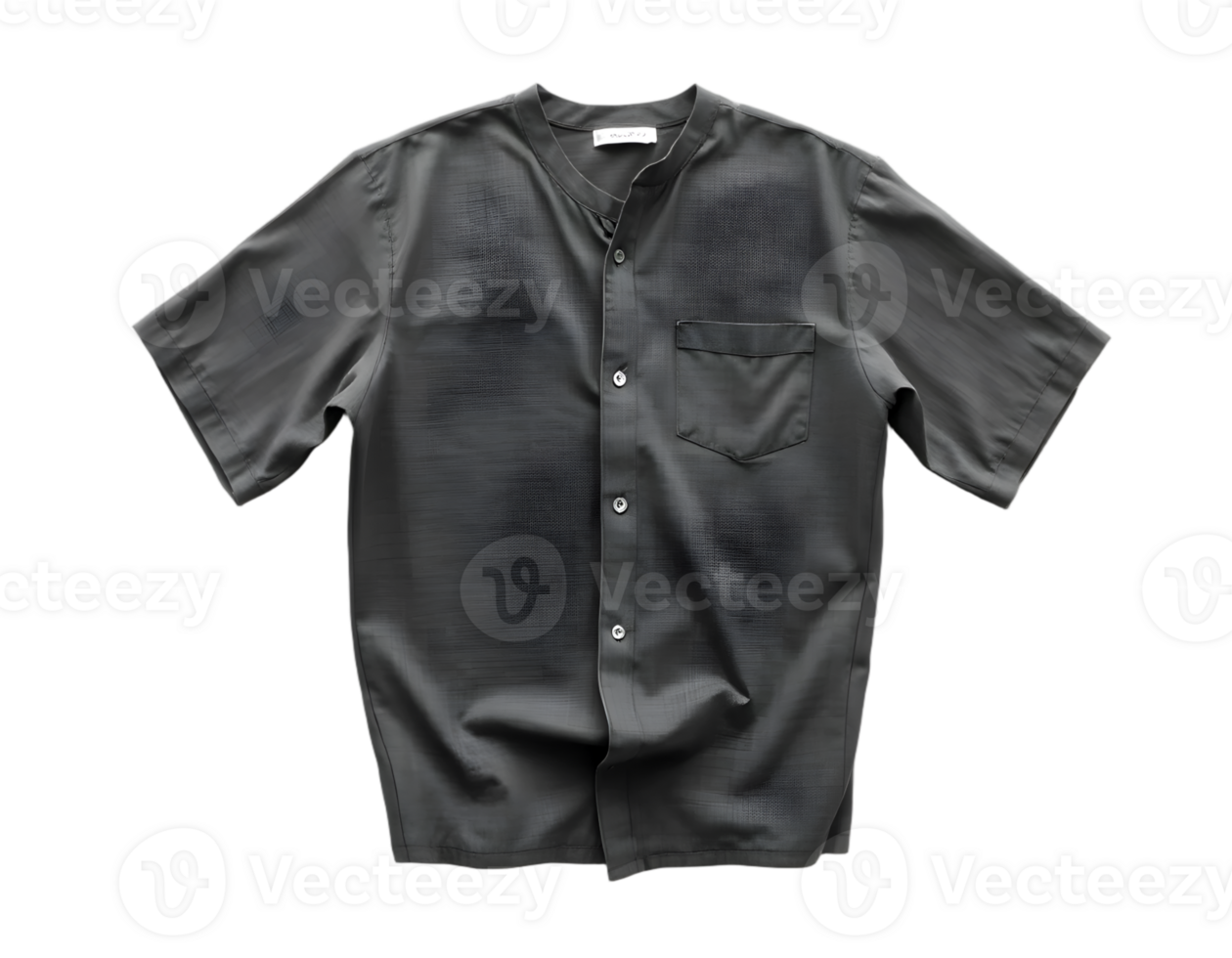 Black male shirt isolated on transparent background png
