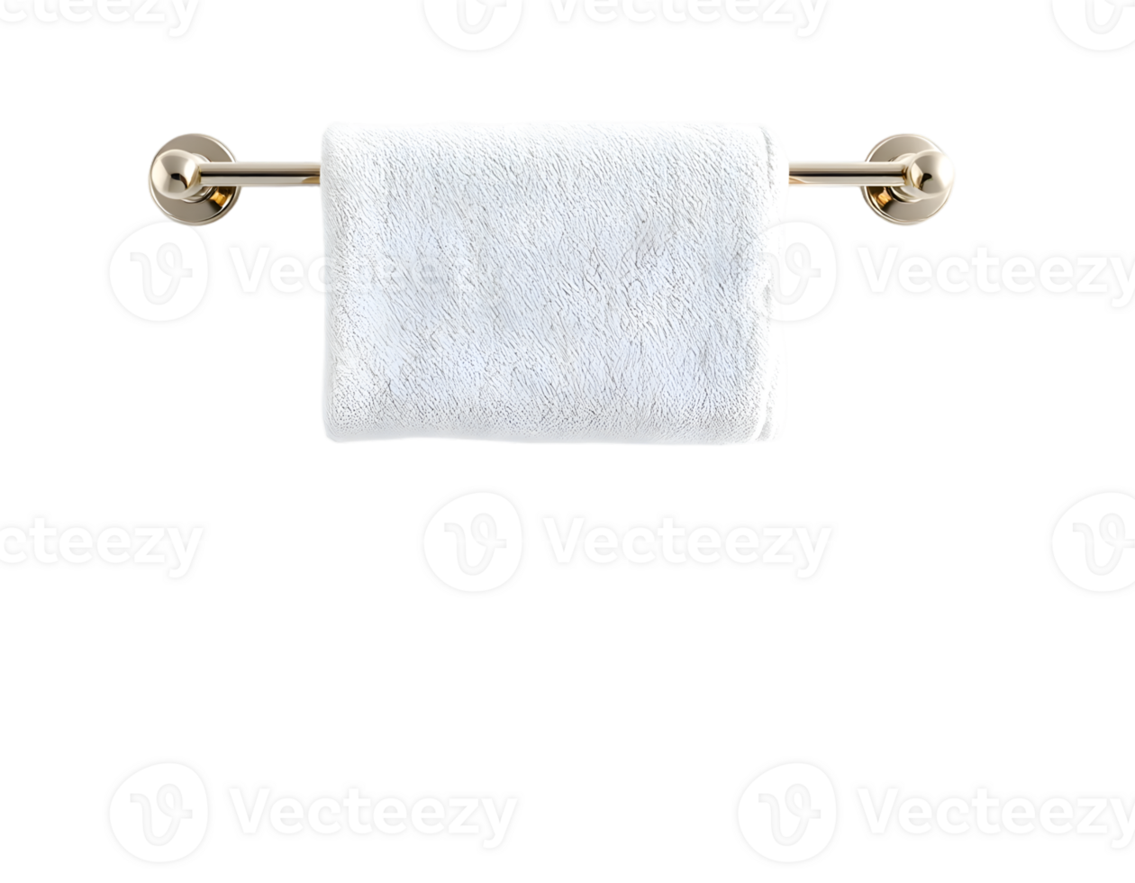 Realistic Detailed 3d White Towel Isolated on Transparent Background png