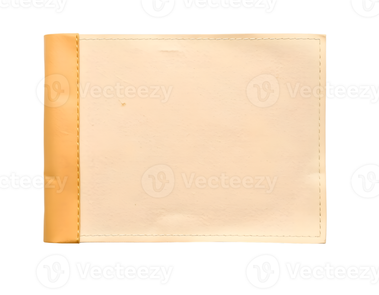 Blank old paper sheet isolated on transparent background png