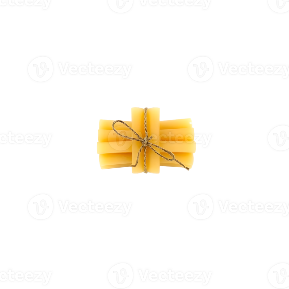Pasta tied with a rope on a transparent background png