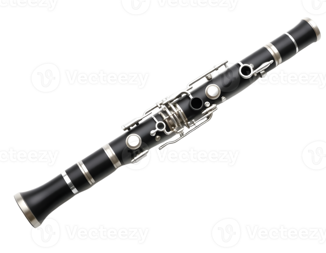 Musical instrument clarinet isolated on transparent background png