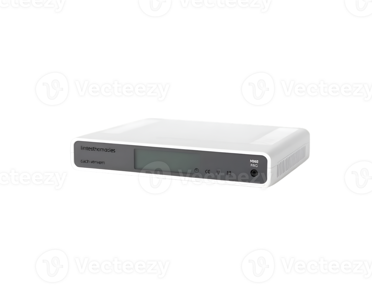 Realistic white wireless router isolated on transparent background png