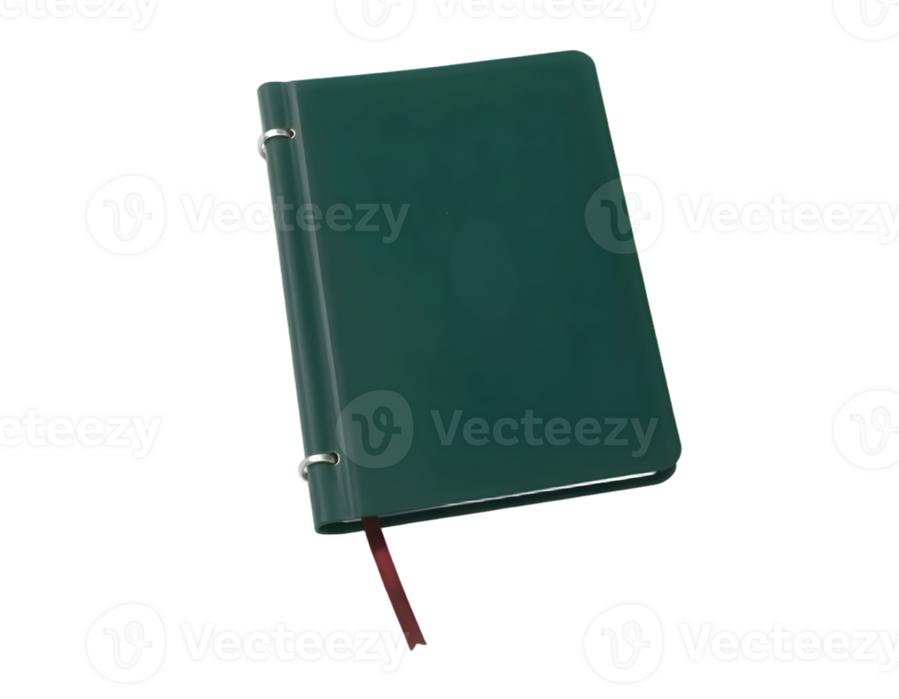 Green book isolated on a transparent background png