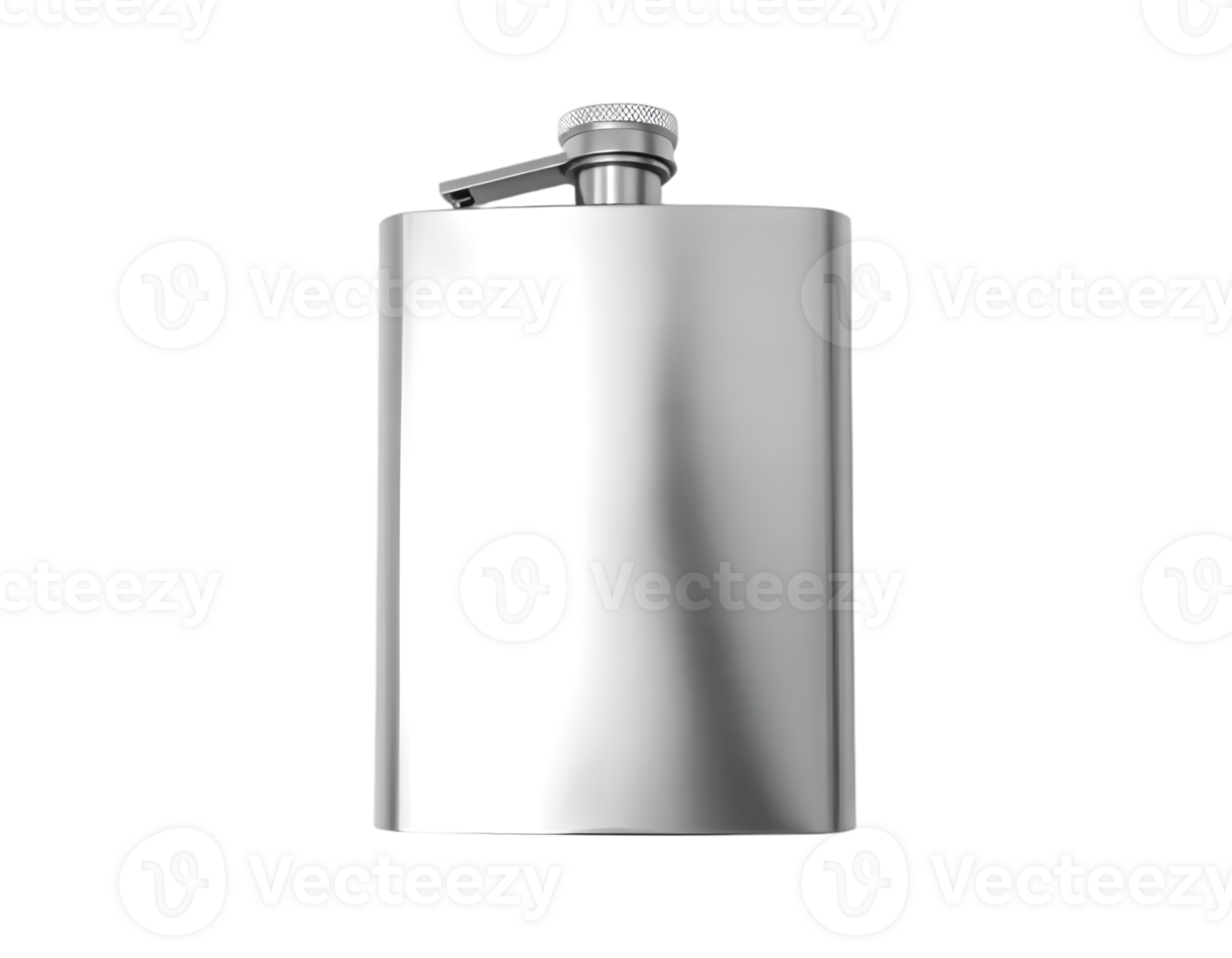 Blank metal bottle isolated on transparent background png