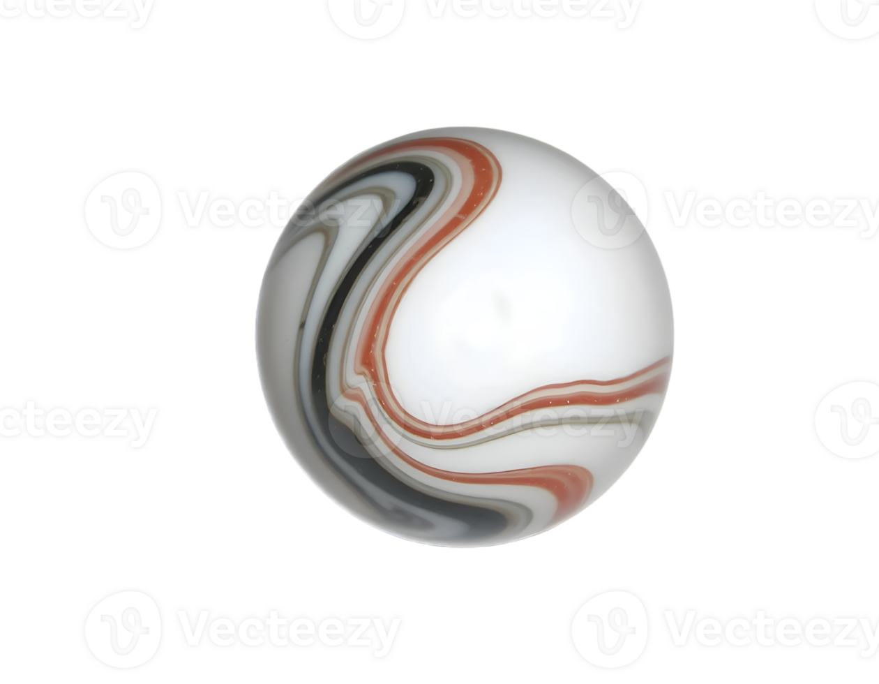 Marble ball isolated on a transparent background png