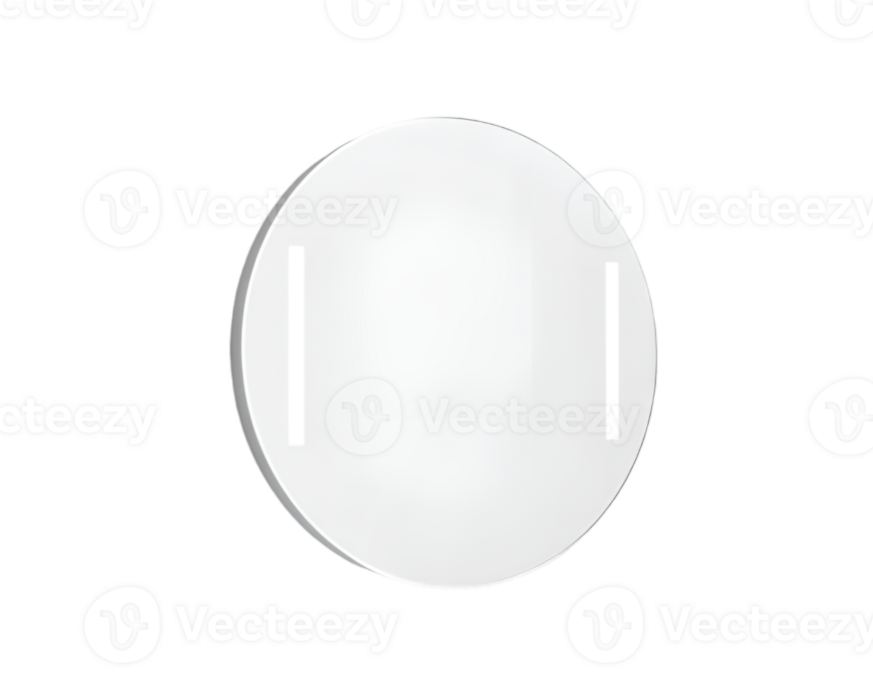 Blank white pill isolated on transparent background png