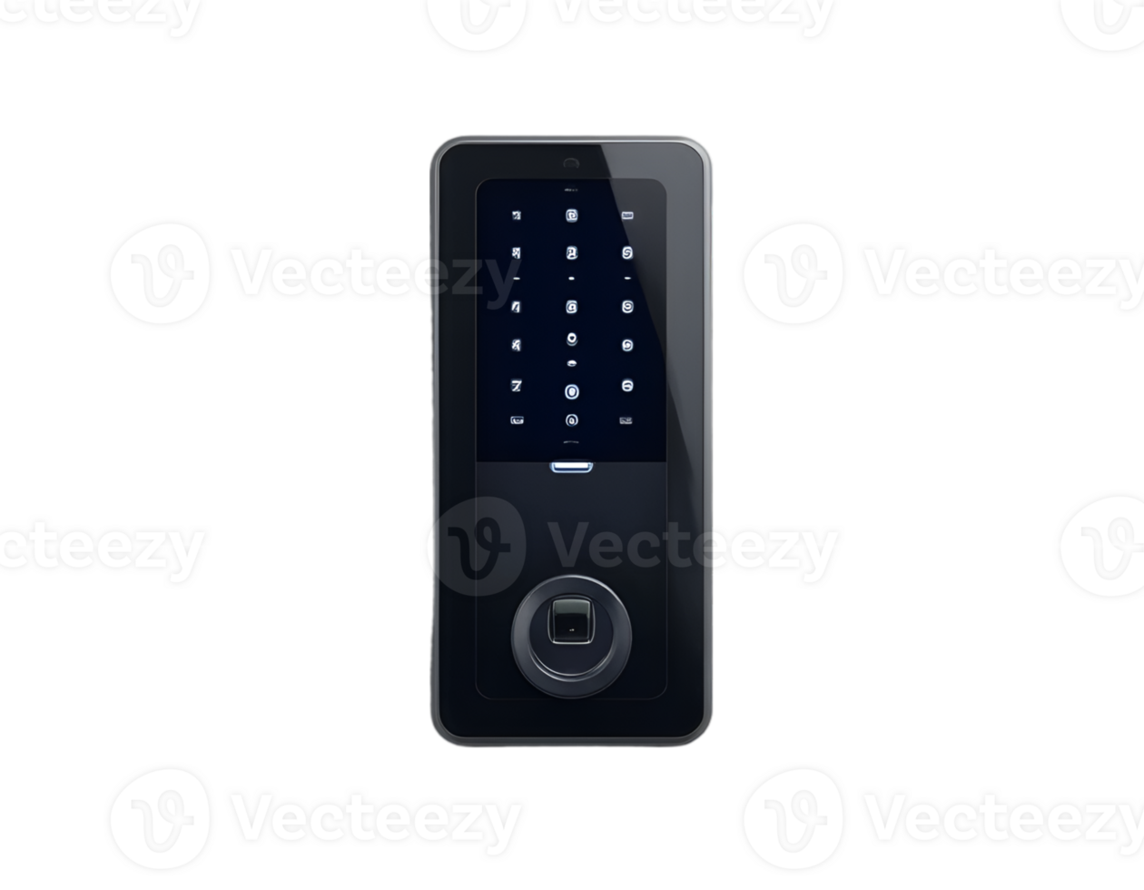 Realistic mobile phone isolated on a transparent background png