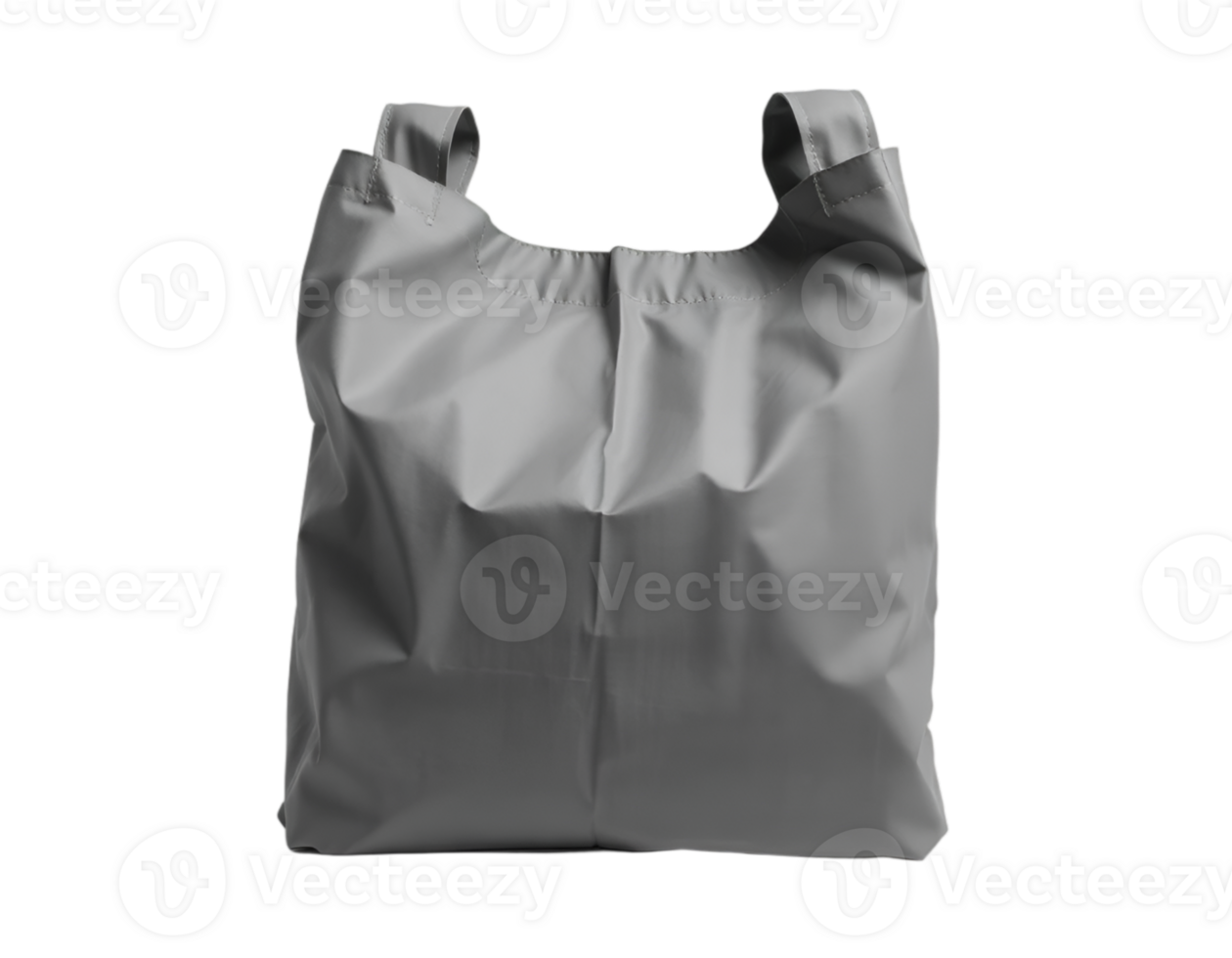 Black plastic bag isolated on a transparent background png