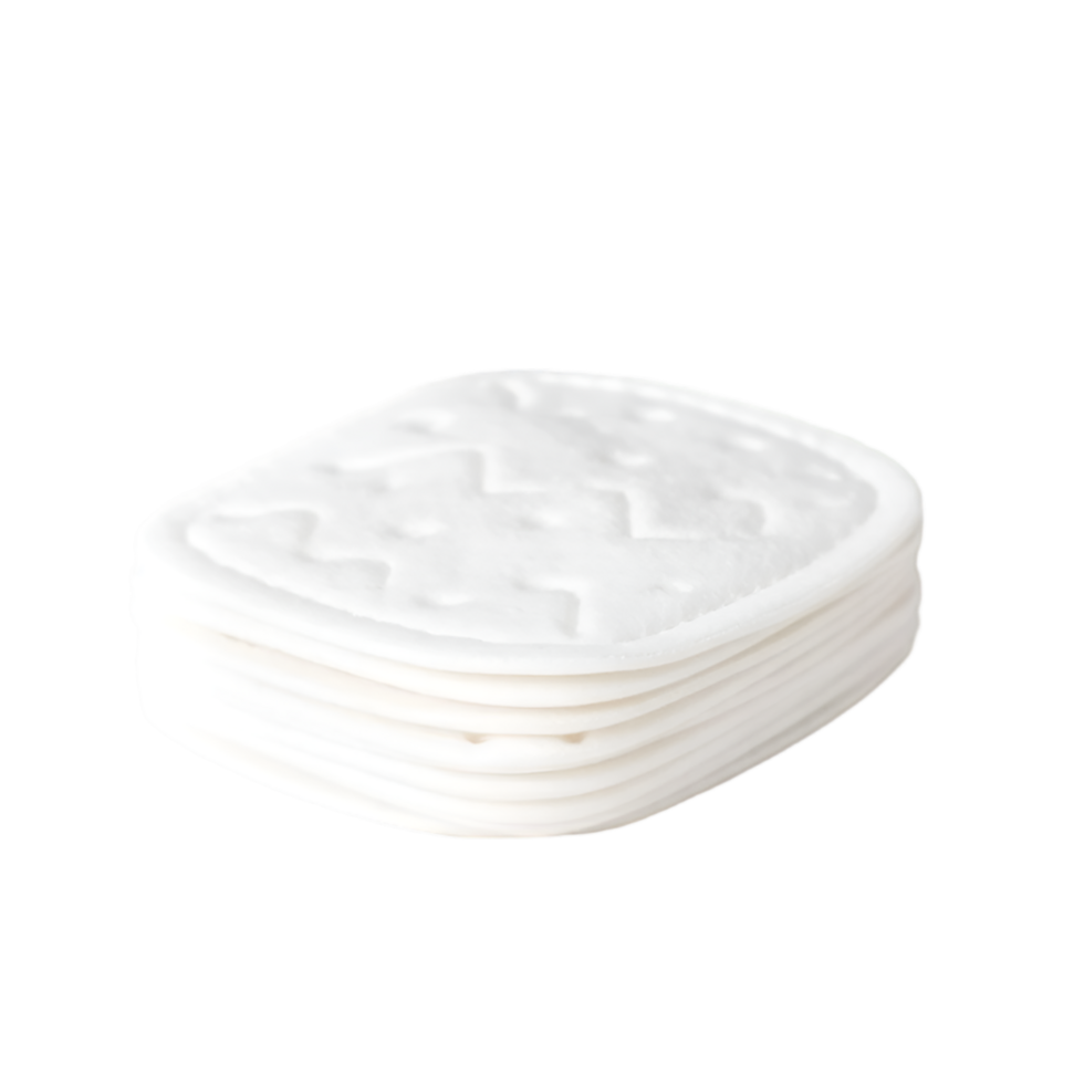Cotton pads isolated on a transparent background png