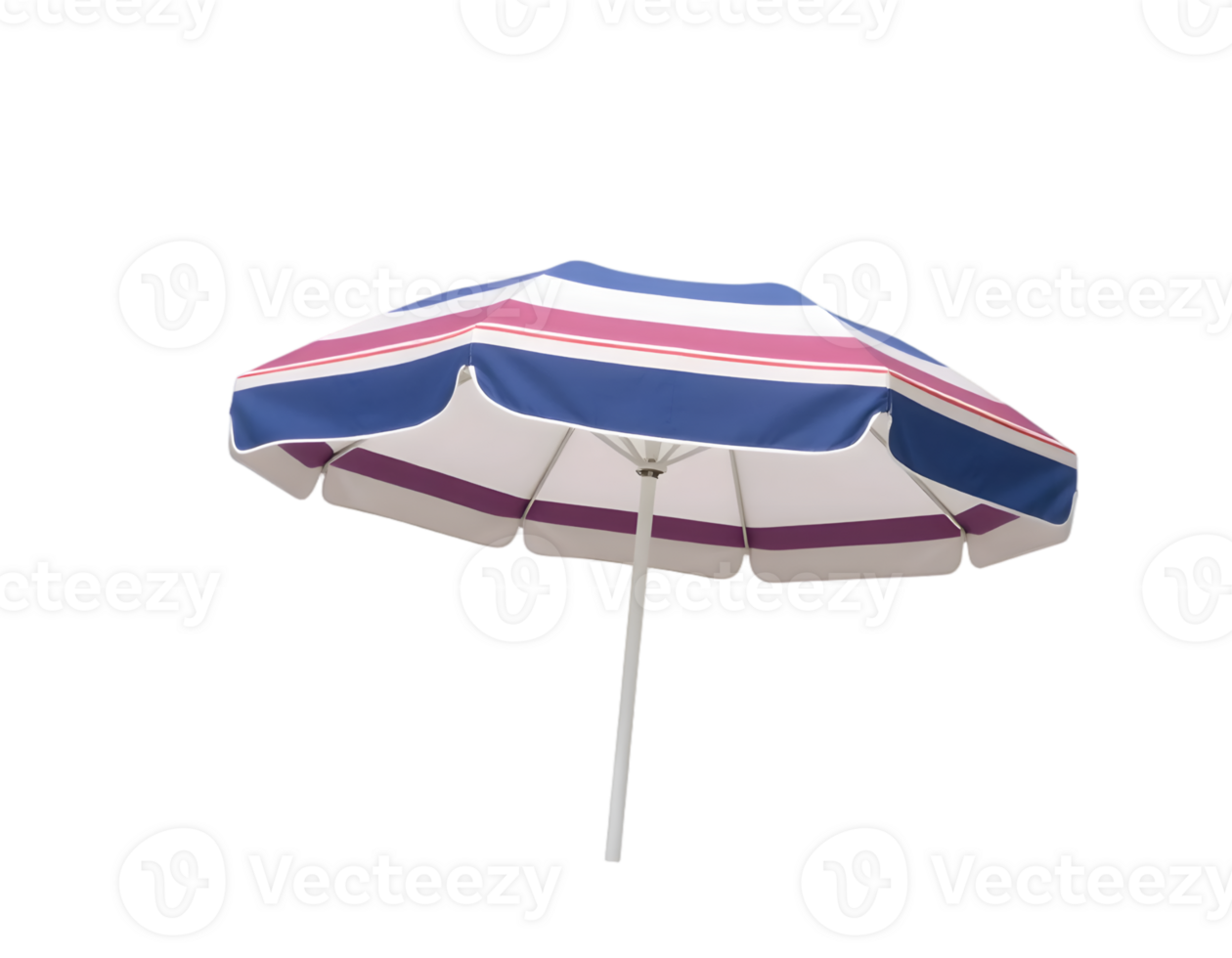 Beach umbrella isolated on a transparent background png