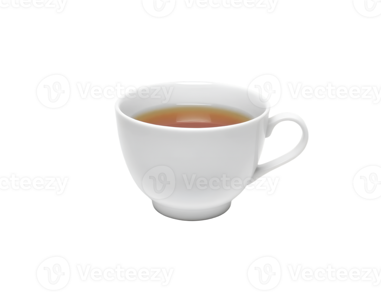 Realistic cup of tea isolated on transparent background png