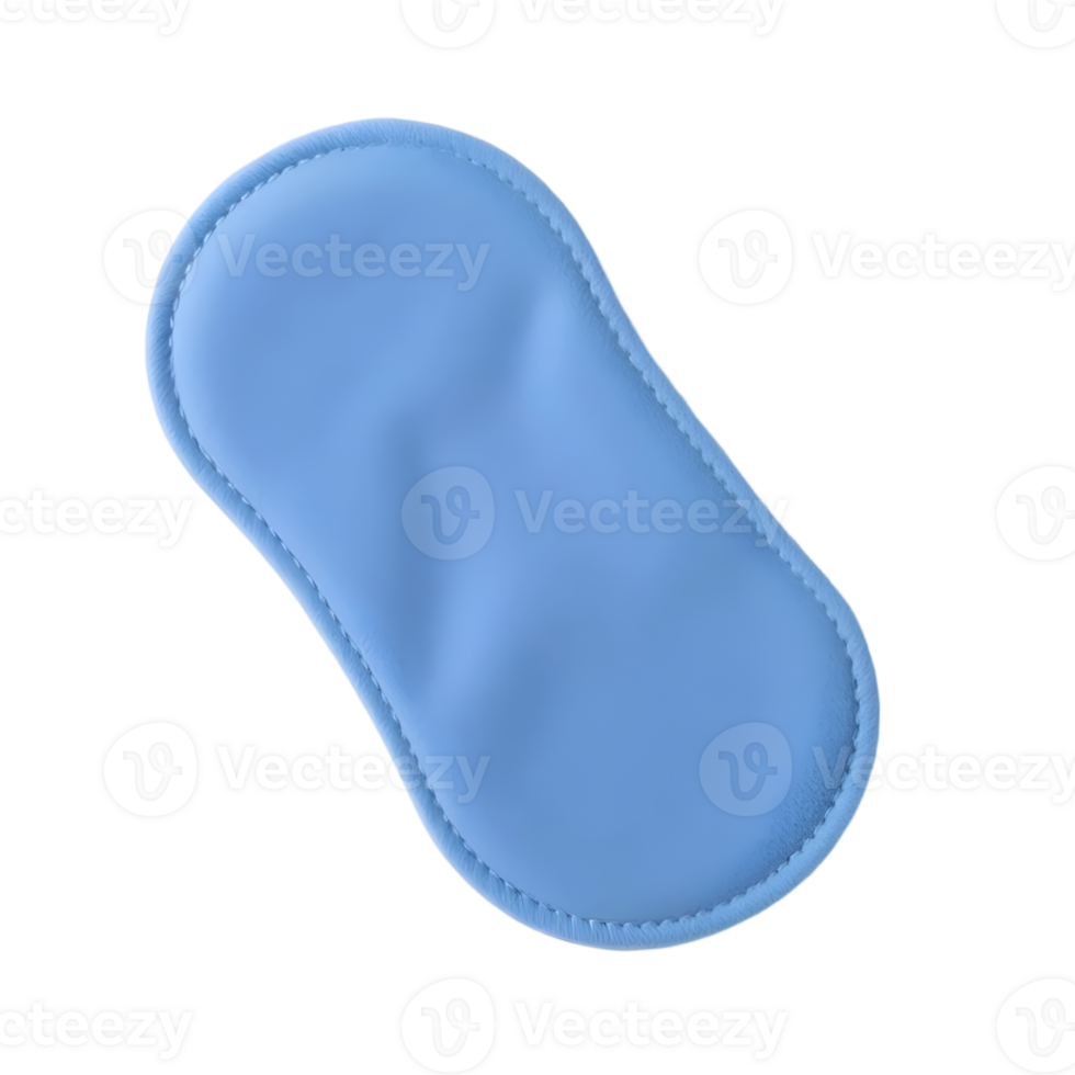 Blue cotton pad isolated on transparent background png