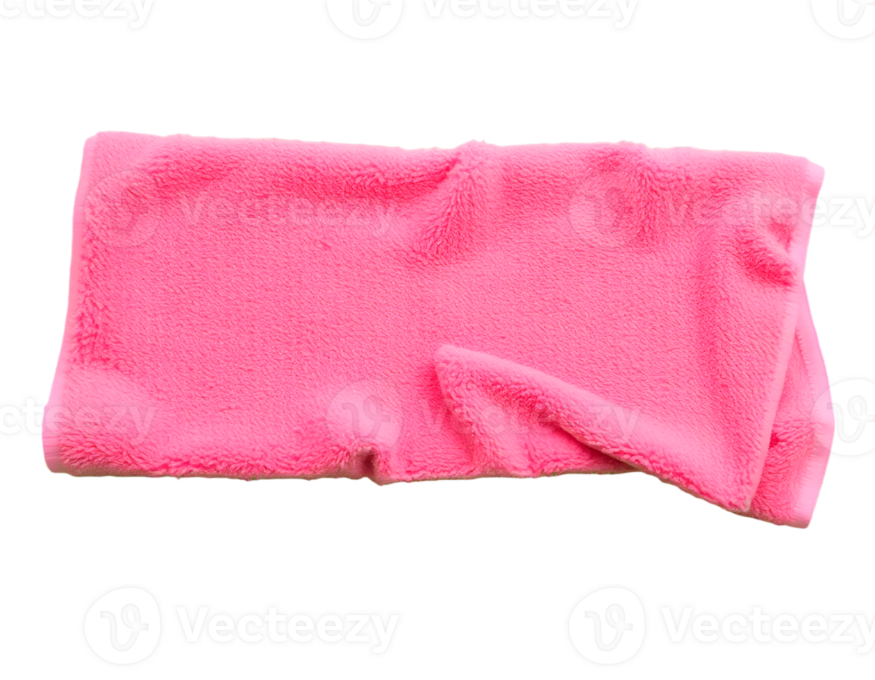 Pink microfiber cloth isolated on transparent background png
