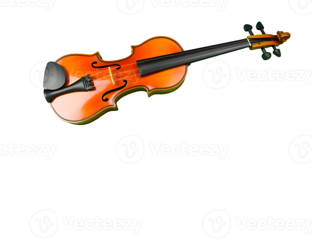 violin isolated on a transparent background png