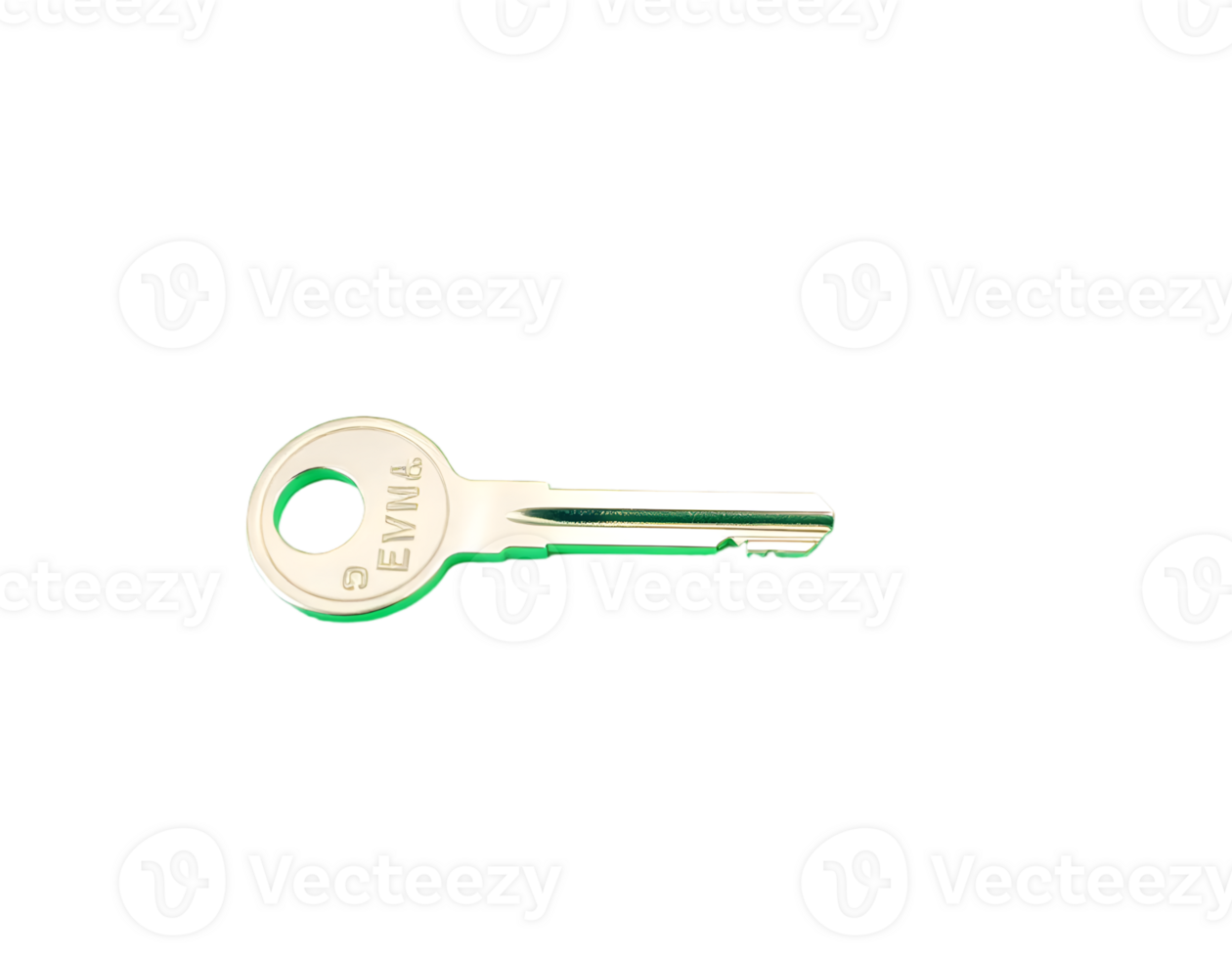 Realistic key icon isolated on transparent background png