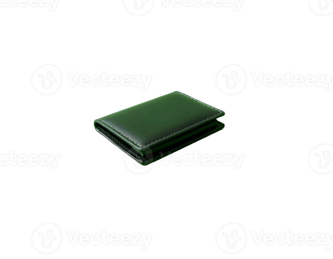 Green wallet isolated on transparent background png