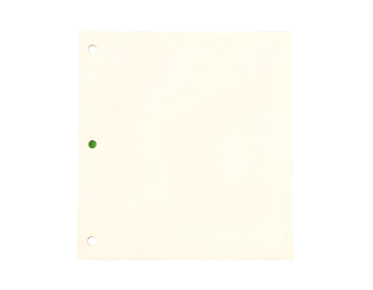 Blank sheet of paper on a transparent background png