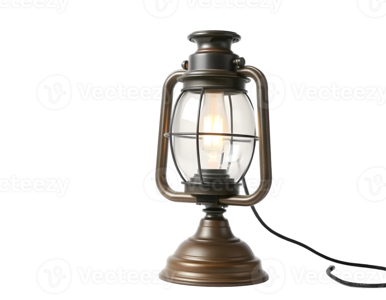 Vintage lamp isolated on transparent background png