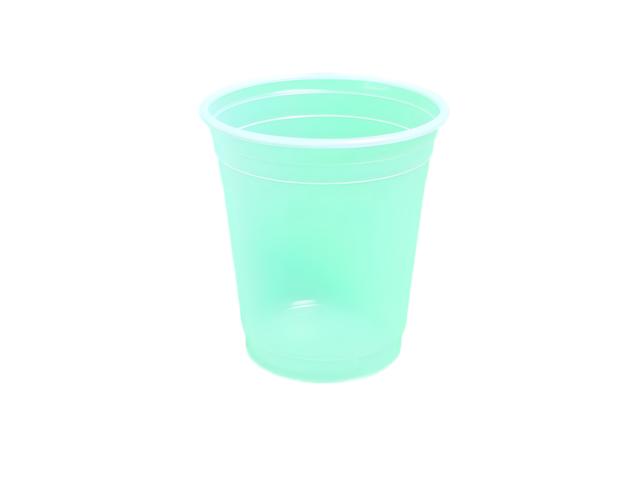 Empty plastic cup png