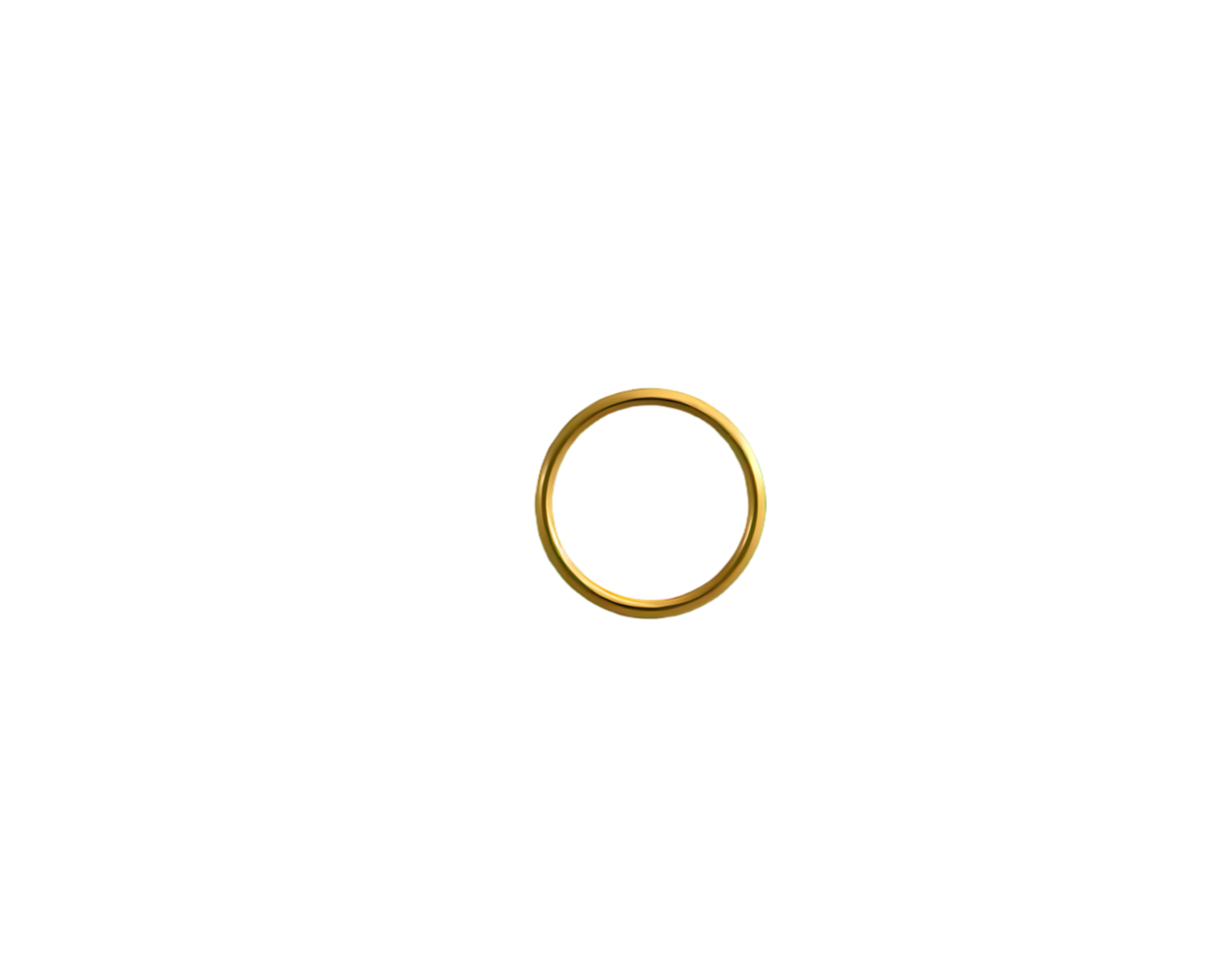 Gold ring icon isolated on transparent background png