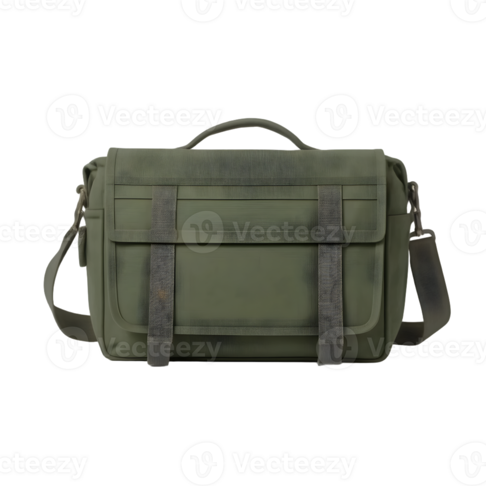 Green bag isolated on transparent background png