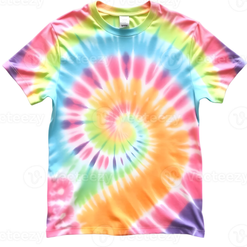 T-Shirt with Rainbow Pattern Isolated Transparent Background png
