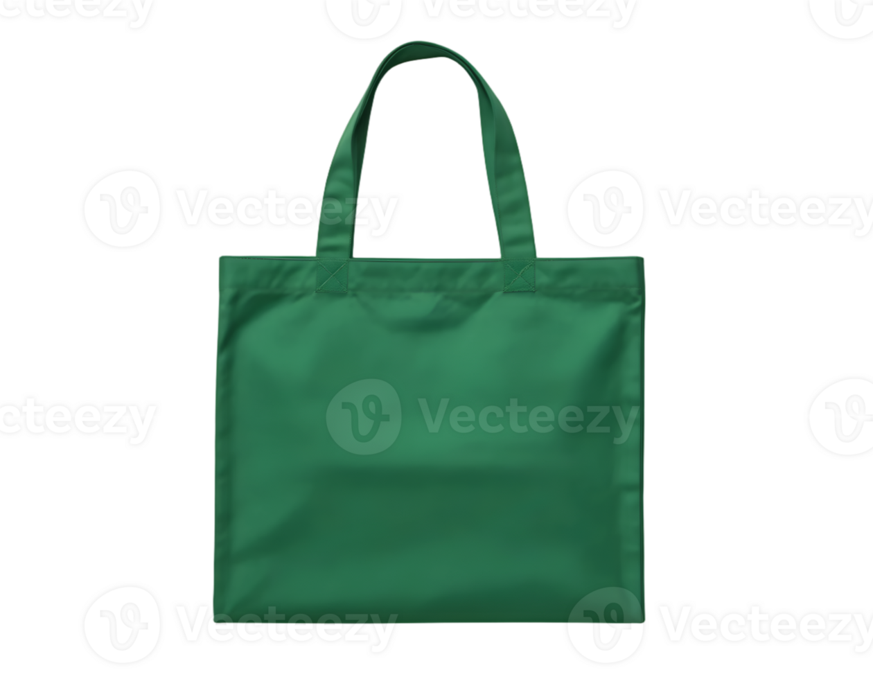 Green shopping bag isolated on transparent background png