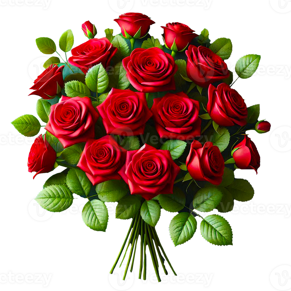 Classic Red Rose Transparent Image for Creative Use png