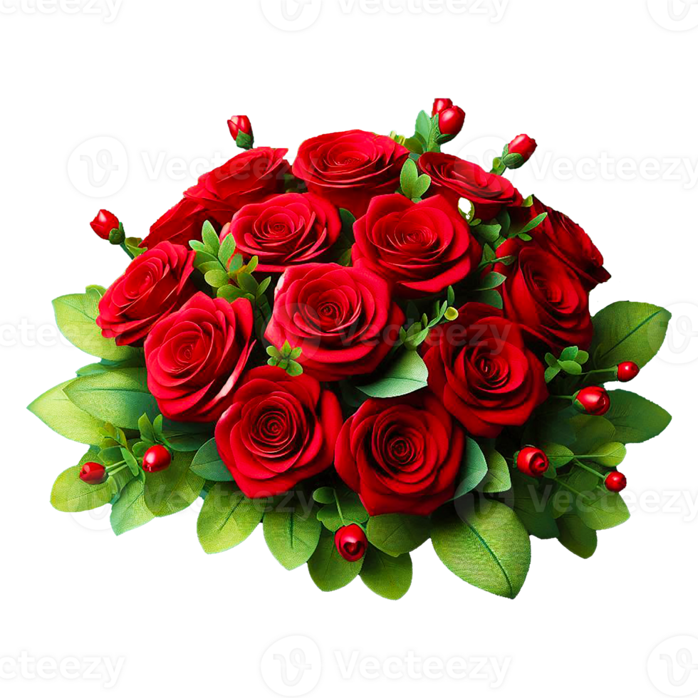 This realistic red rose on a transparent background enhances any artwork effortlessly. png