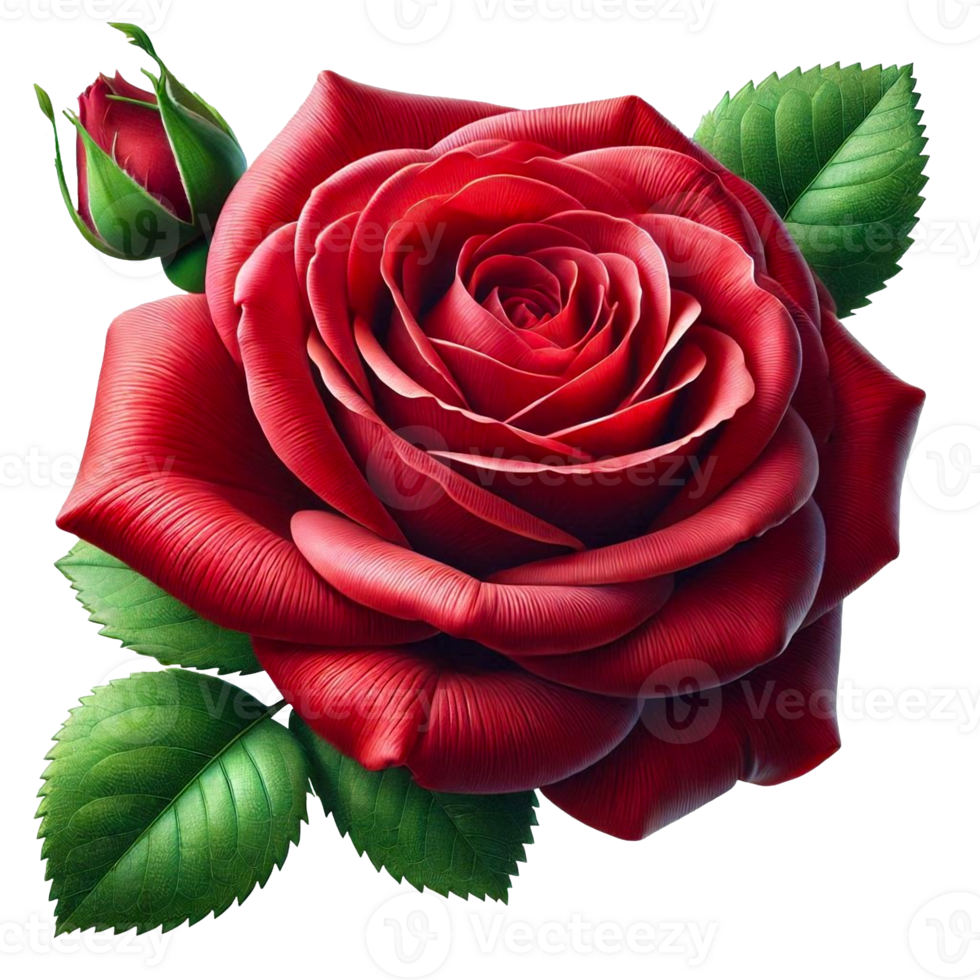 High-Quality Red Rose Transparent Background Image png