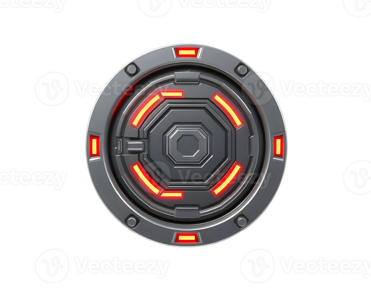 Futuristic HUD icon on a transparent background png