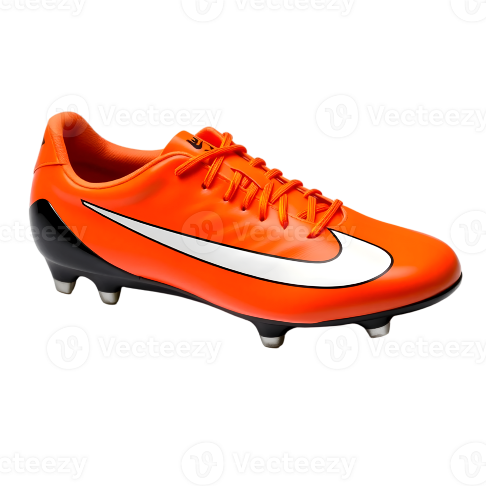 Orange Soccer Boot Isolated On Transparent Background png