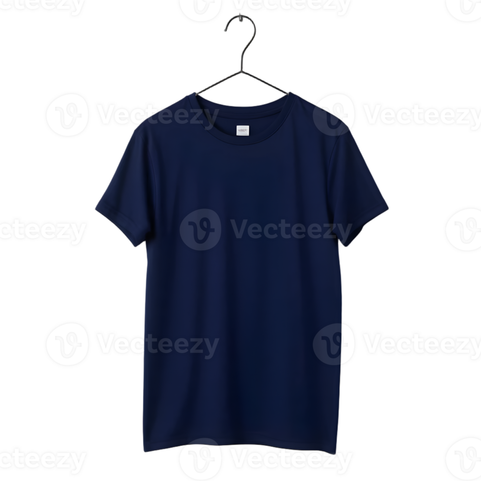 Blue T-Shirt With Hanger Isolated On Transparent Background png