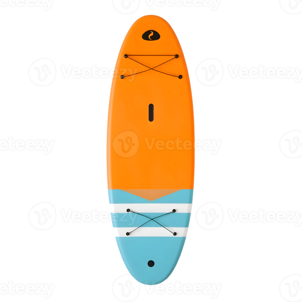 Orange Surfboard Isolated On Transparent Background png