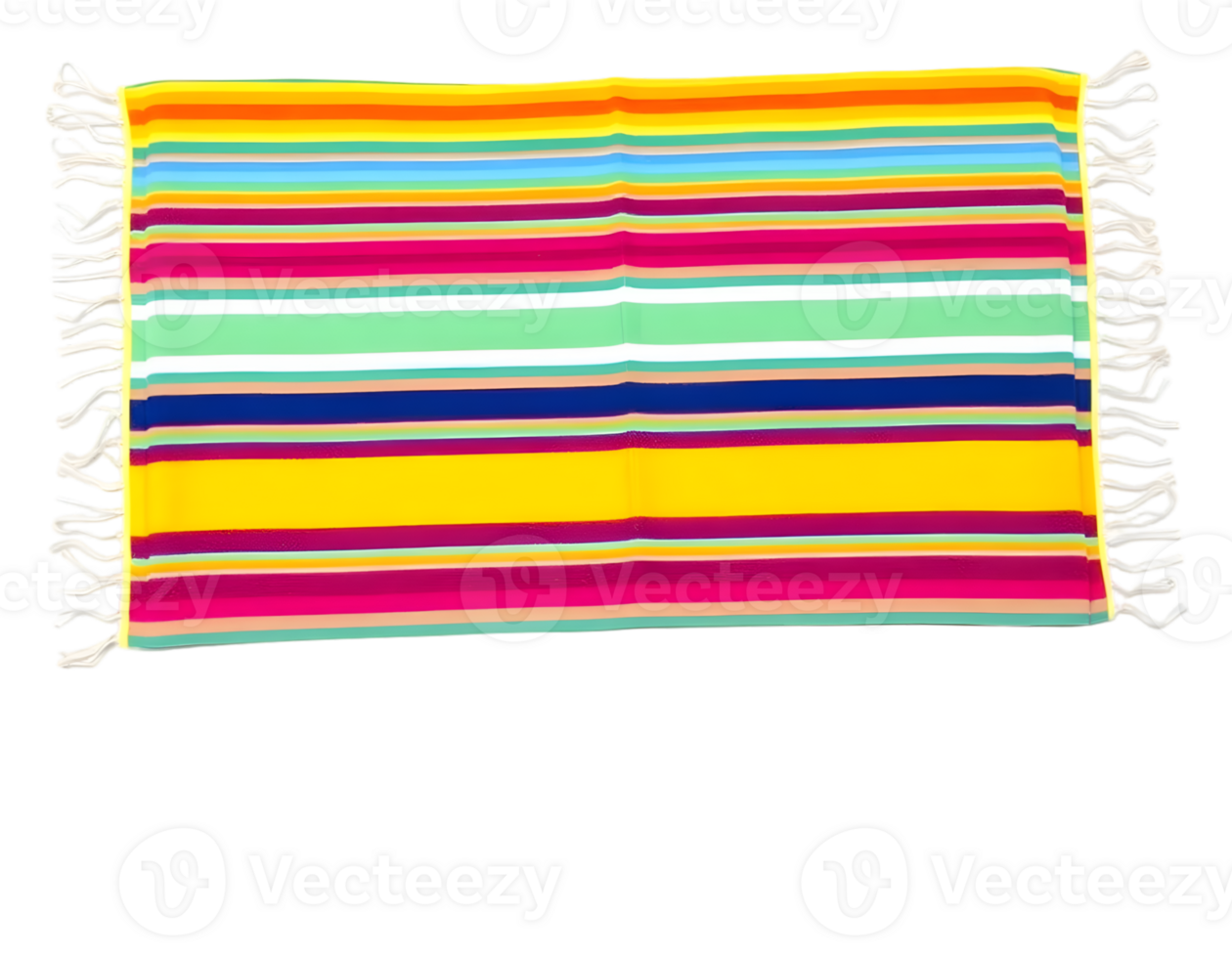 Colorful Striped Fabric Isolated Transparent Background, Illustration png