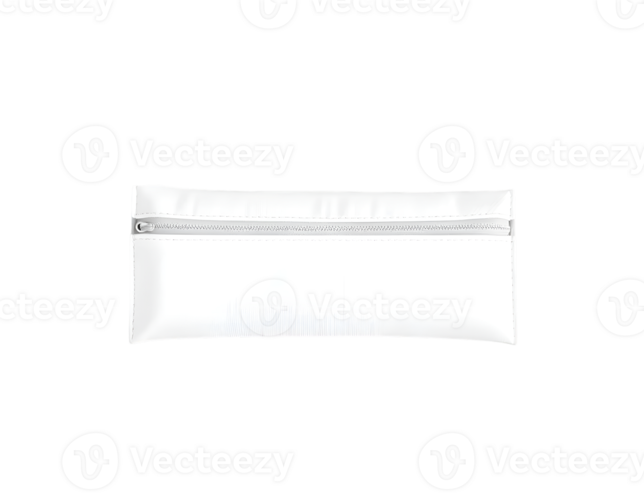 Blank white cosmetic bag isolated on transparent background png