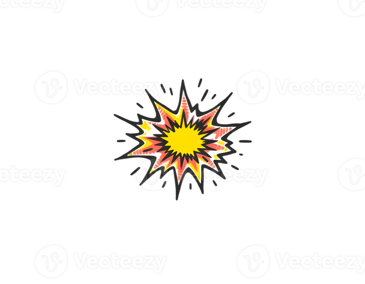 Explosion icon isolated png