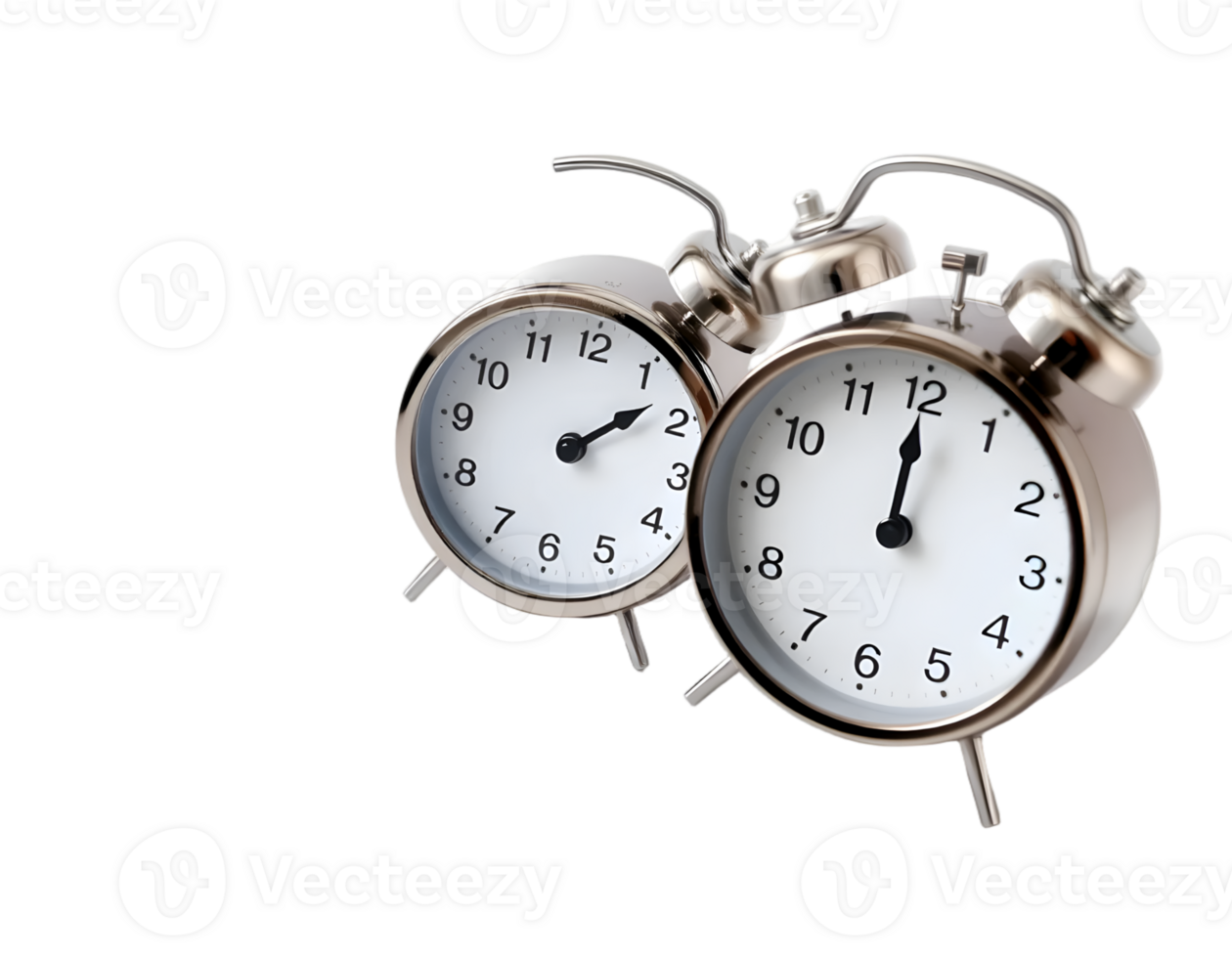 Alarm clock isolated on a transparent background png