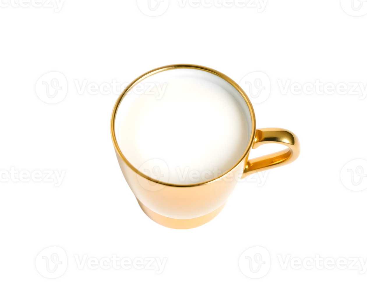 Cup of milk isolated on transparent background png