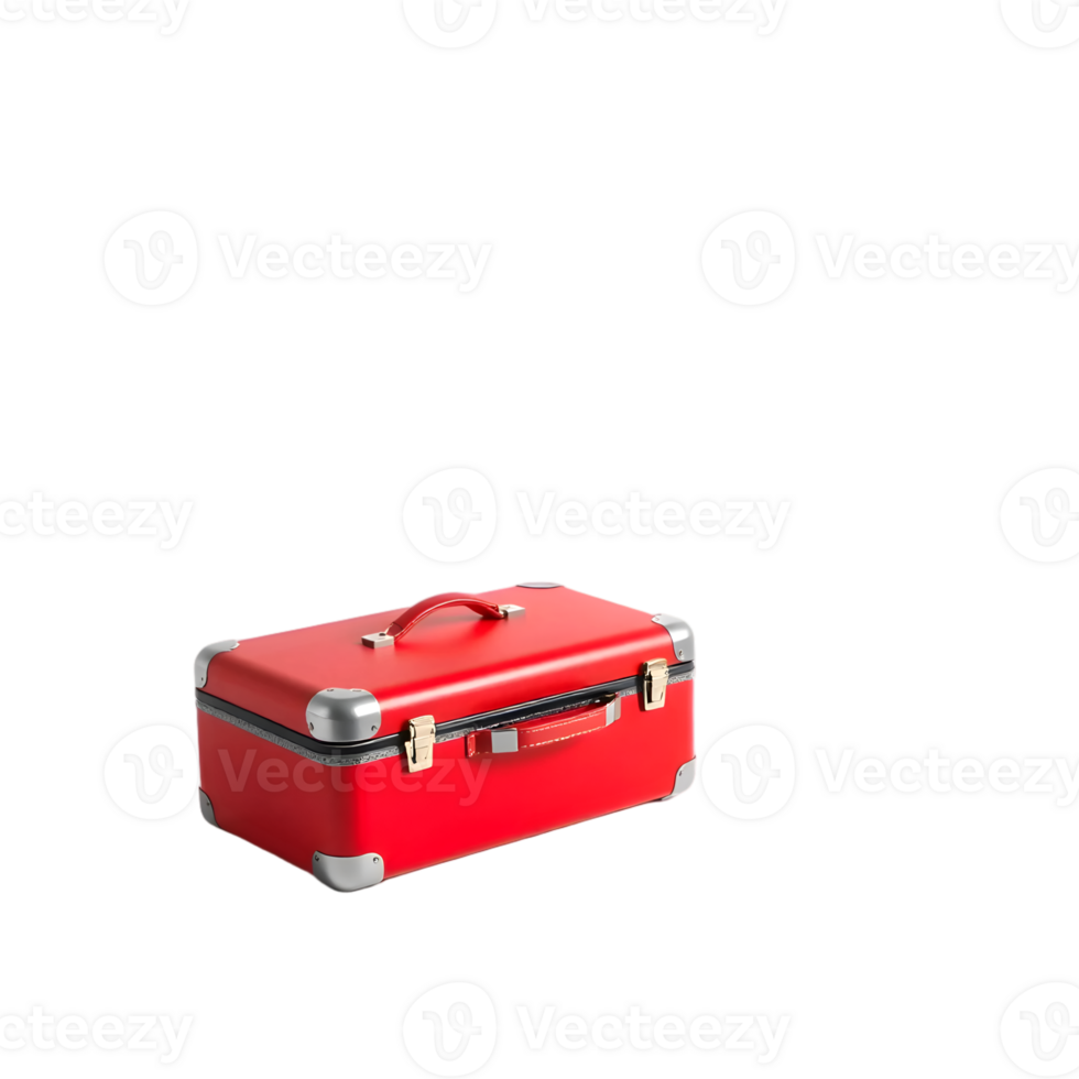 Red Suitcase Isolated On Transparent Background png