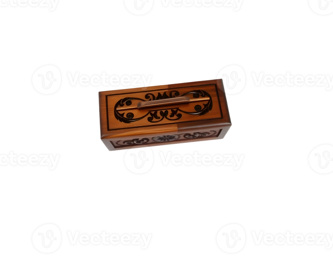 Wooden casket isolated on a transparent background png