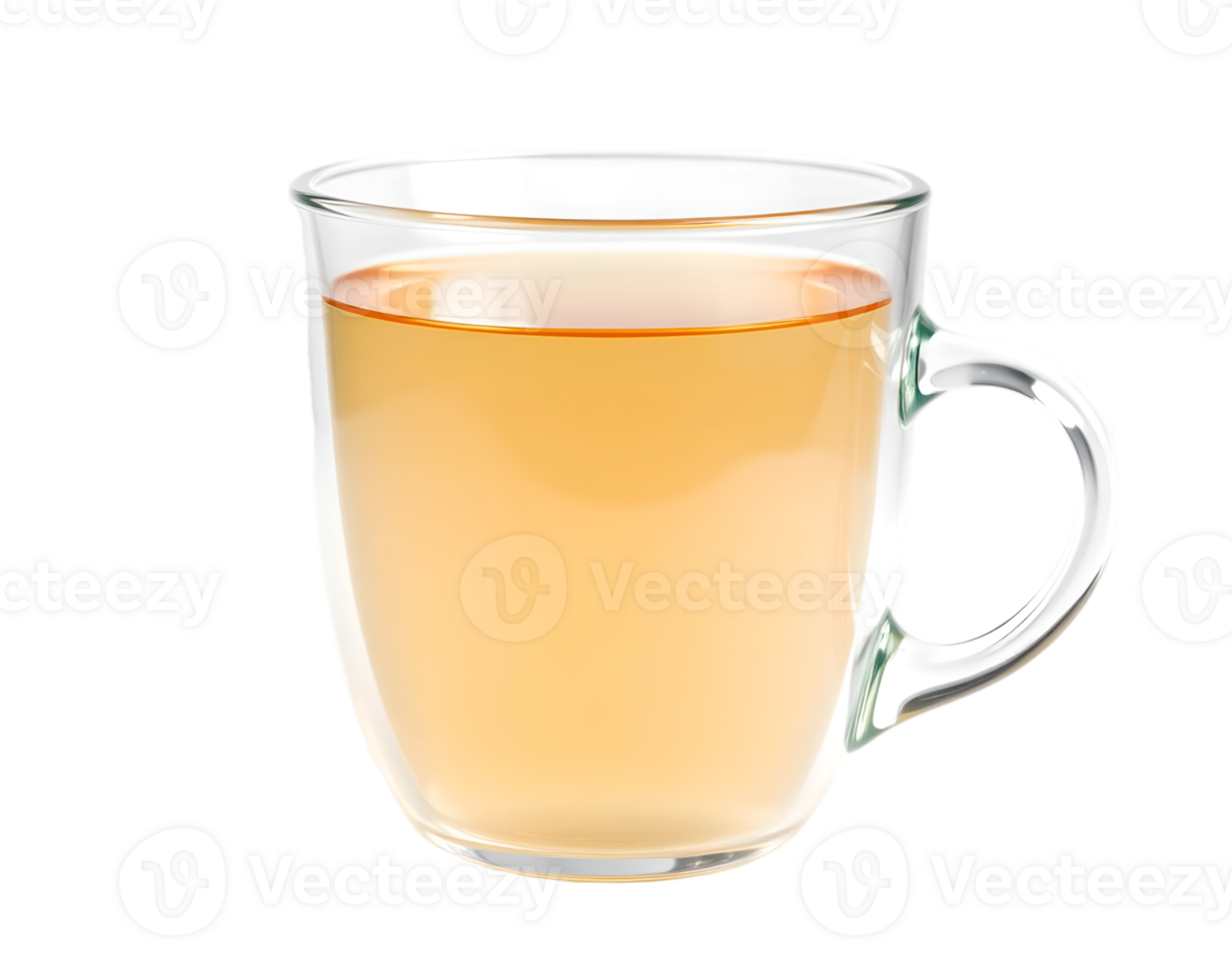 Transparent cup of tea isolated on transparent background png