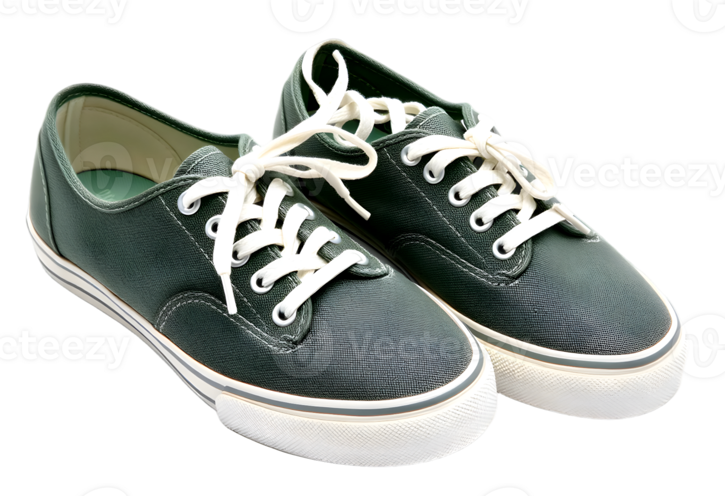 Pair of black sneakers isolated on a transparent background png