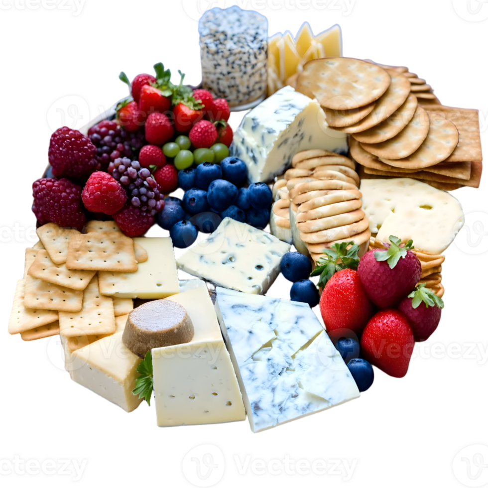 Cheese Plate Isolated on Transparent Background with Clipping Path png