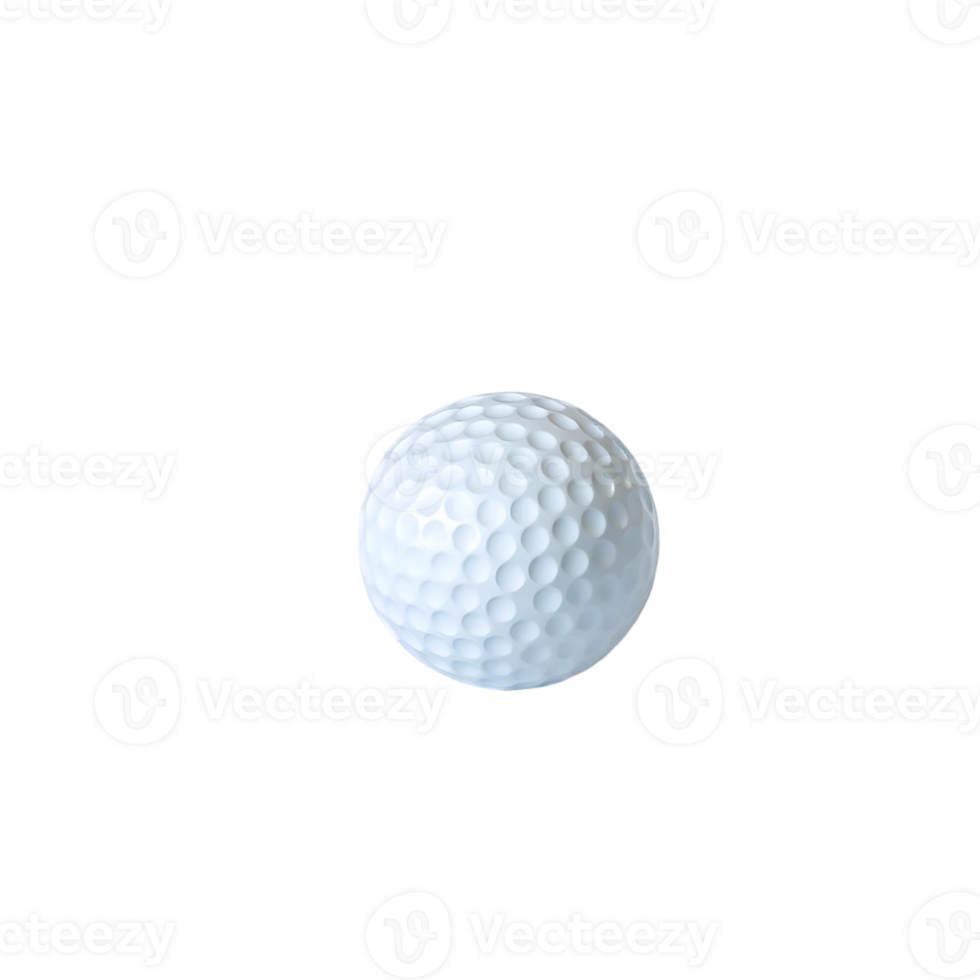 Golf ball isolated on transparent background png