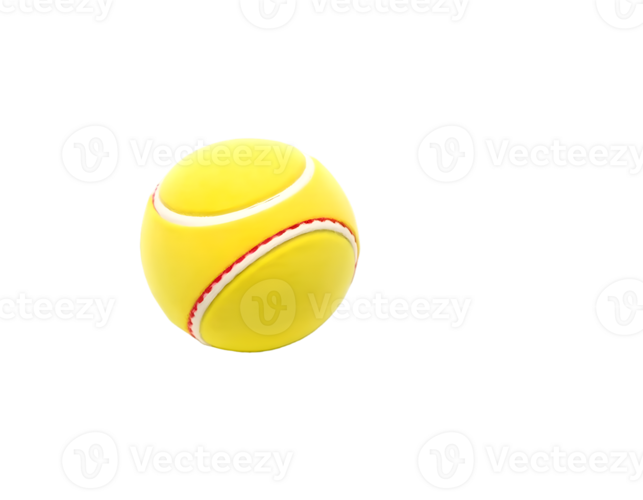 Yellow tennis ball isolated on transparent background png
