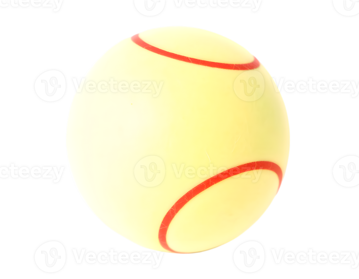 Yellow tennis ball isolated on a transparent background png
