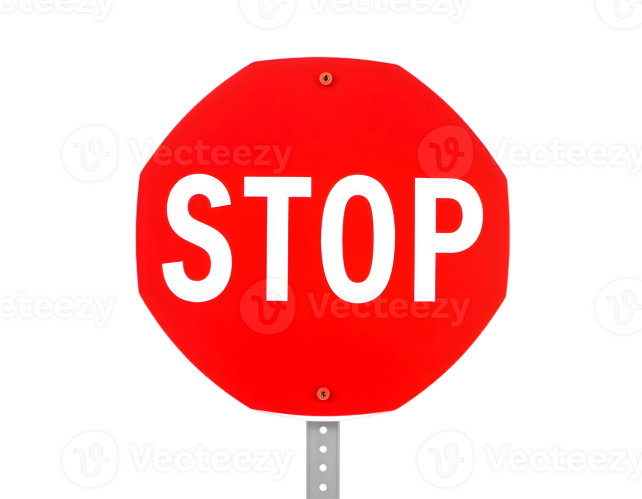 Stop traffic sign on transparent background png