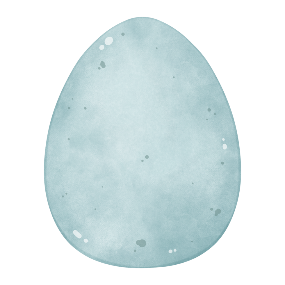 Blue Easter Egg Watercolor Clipart png