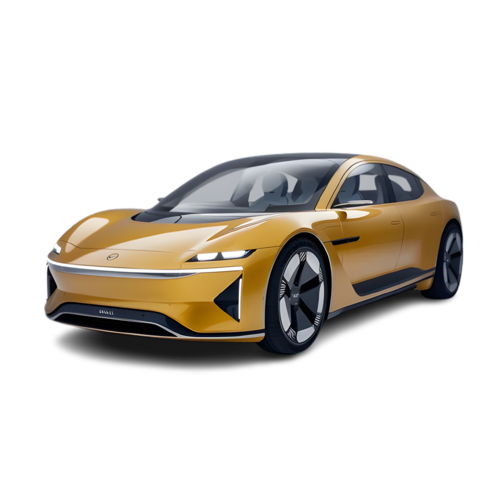 Realistic car isolated on background png